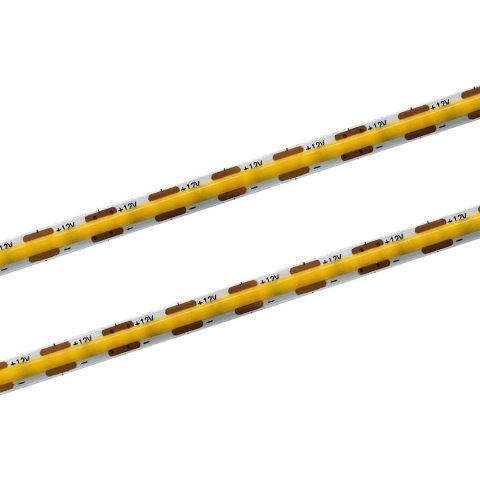 TAŚMA LED COB SLIM 12V 12W/M 400 LED/M 3000K CIEPŁA IP20 5MM 950LM/M 10M
