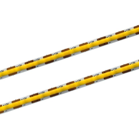 TAŚMA LED COB SLIM 12V 12W/M 400 LED/M 6000K ZIMNA IP20 5MM 1070LM/M 10M