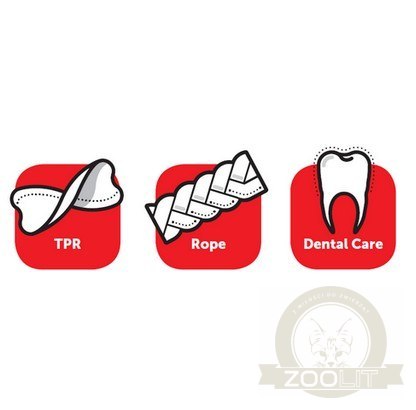 Flamingo Lindo TPR rurka i sznur niebieski 30cm [519496]