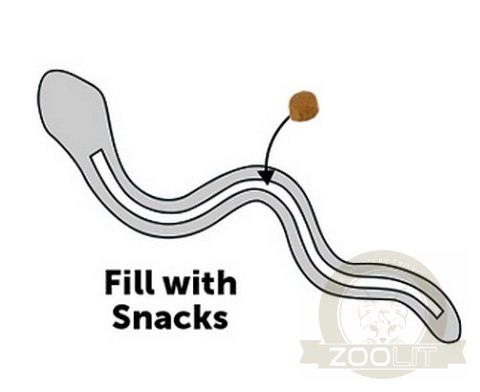 Flamingo Sneaky Snake Wąż na przysmaki TPR niebieski [519437]