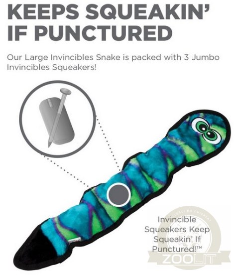 Outward Hound Invincibles Snake blue/green 3 piszczałki [32067]