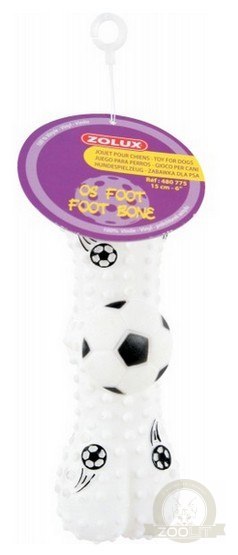 Zolux Zabawka winylowa piłka-kość nożna 15cm [480775]