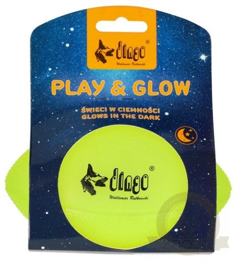 Dingo Zabawka dla psa - Piłka świecąca Play & Glow 14x8cm Dingo Zabawka dla psa - Piłka świecąca Play & Glow 14x8cm
