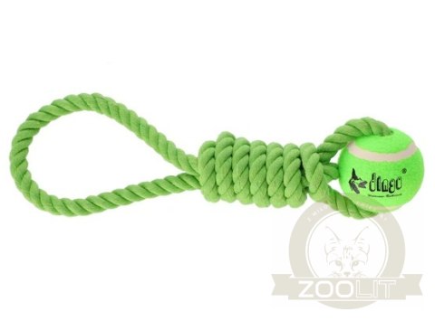 Dingo Zabawka dla psa - Piłka tenisowa z uchwytem Fresh 6,2x41cm zielona Dingo Zabawka dla psa - Piłka tenisowa z uchwytem Fresh 6,2x41cm zielona