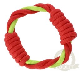 Dingo Zabawka dla psa - Ringo zaplatane Energy 18cm czerwono-zielone