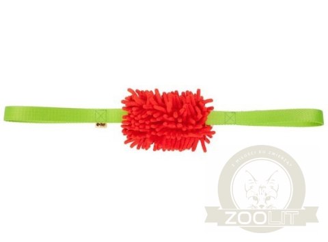 Dingo Zabawka dla psa - Szarpak Mop z dwoma uchwytami 60cm czerwony