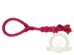 Dingo Zabawka dla psa - Sznur z gryzakiem Denta Fresh 41cm różowy