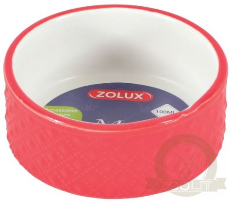 Zolux Miska gres dla gryzoni 100ml czerwona [206616]