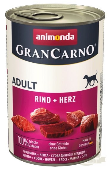 Animonda GranCarno Original Adult Herz Serca puszka 400g Animonda GranCarno Original Adult Herz Serca puszka 400g