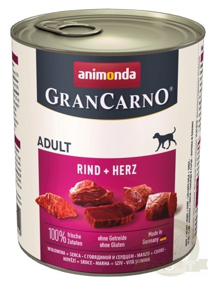 Animonda GranCarno Original Adult Herz Serca puszka 800g Animonda GranCarno Original Adult Herz Serca puszka 800g