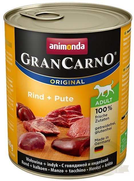 Animonda GranCarno Original Adult Pute Indyk puszka 800g Animonda GranCarno Original Adult Pute Indyk puszka 800g