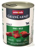Animonda GranCarno Original Adult Wild Dziczyzna puszka 800g