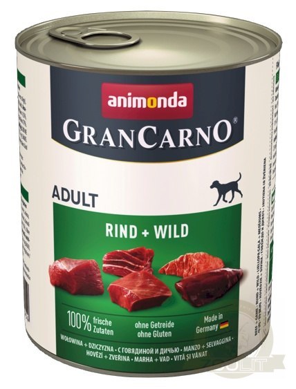 Animonda GranCarno Original Adult Wild Dziczyzna puszka 800g Animonda GranCarno Original Adult Wild Dziczyzna puszka 800g