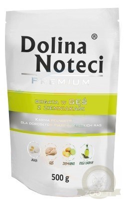 Dolina Noteci Premium Pies Gęś i ziemniaki saszetka 500g