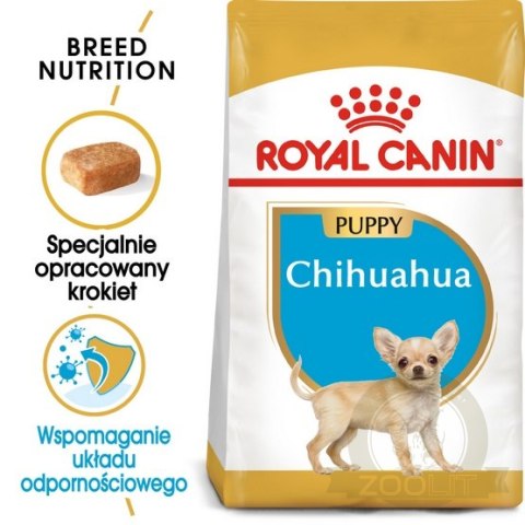 Royal Canin Chihuahua Puppy karma sucha dla szczeniąt do 8 miesiąca, rasy chihuahua 0,5kg Royal Canin Chihuahua Puppy karma sucha dla szczeniąt do 8 miesiąca, rasy chihuahua 0,5kg