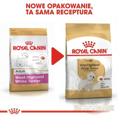 Royal Canin West Highland White Terrier Adult karma sucha dla psów dorosłych rasy west highland white terrier 1,5kg Royal Canin West Highland White Terrier Adult karma sucha dla psów dorosłych rasy west highland white terrier 1,5kg