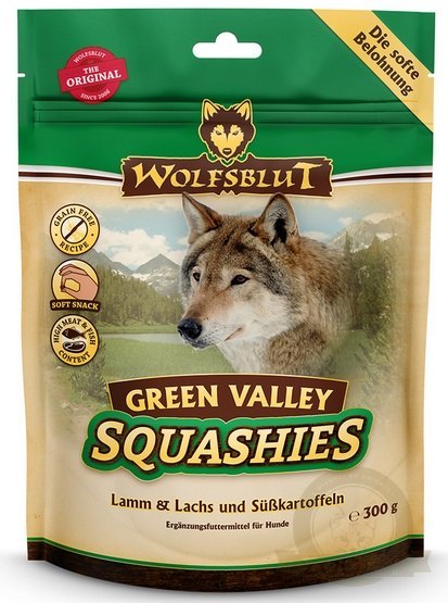 Wolfsblut Dog Squashies Green Valley - jagnięcina, łosoś, bataty 300g Wolfsblut Dog Squashies Green Valley - jagnięcina, łosoś, bataty 300g