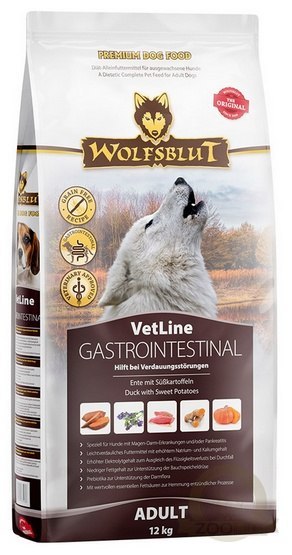 Wolfsblut Dog VetLine Gastrointestinal - kaczka i bataty 12kg Wolfsblut Dog VetLine Gastrointestinal - kaczka i bataty 12kg