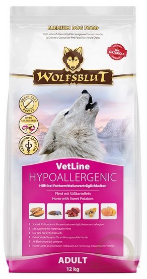 Wolfsblut Dog VetLine Hypoallergenic - konina i bataty 12kg Wolfsblut Dog VetLine Hypoallergenic - konina i bataty 12kg