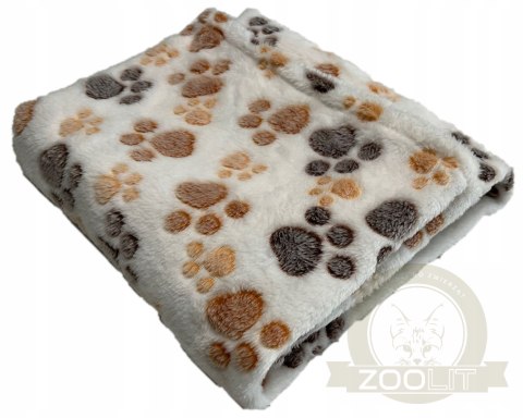 Koc POLAROWY 70x50 cm Łapy jasne Koc POLAROWY 70x50 cm Łapy jasne