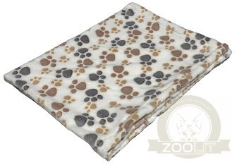 Koc POLAROWY 70x50 cm Łapy jasne Koc POLAROWY 70x50 cm Łapy jasne