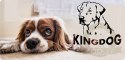 Legowisko dla psa kojec KINGDOG 75x65 cm Personalizowane Wodoodporne Beżowe