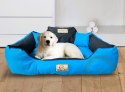 Legowisko dla psa kojec KINGDOG 75x65 cm Personalizowane Wodoodporne Niebieskie