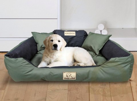 Legowisko dla psa kojec KINGDOG 75x65 cm Personalizowane Wodoodporne Zielone Legowisko dla psa kojec KINGDOG 75x65 cm Personalizowane Wodoodporne Zielone