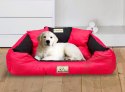 Legowisko dla psa kojec KINGDOG 115x95 cm Personalizowane Wodoodporne Czerwone