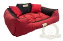 Legowisko dla psa kojec KINGDOG 130x105 cm Personalizowane Wodoodporne Czerwone