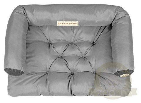 Legowisko dla psa kojec SOFA 100x70 cm Personalizowane Wodoodporne Szare Legowisko dla psa kojec SOFA 100x70 cm Personalizowane Wodoodporne Szare