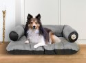 Legowisko dla psa kojec SOFA 100x70 cm Personalizowane Wodoodporne Szare