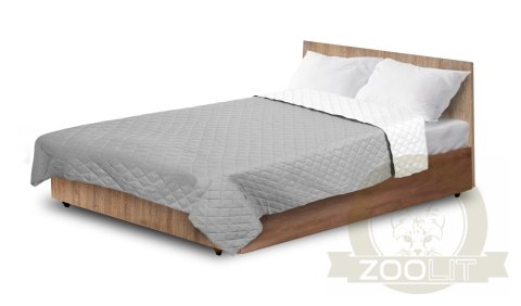 Narzuta na łóżko pikowana DWUSTRONNA Szaro-biała 220x240 cm Narzuta na łóżko pikowana DWUSTRONNA Szaro-biała 220x240 cm