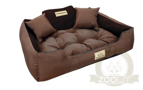 Legowisko dla psa kojec KINGDOG 130x105 cm Personalizowane Wodoodporne Brązowe Legowisko dla psa kojec KINGDOG 130x105 cm Personalizowane Wodoodporne Brązowe