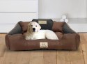 Legowisko dla psa kojec KINGDOG 130x105 cm Personalizowane Wodoodporne Brązowe
