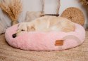 MIMIKO Pets Legowisko Shaggy okrągłe XXL 100cm różowe