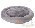 MIMIKO Pets Legowisko Shaggy okrągłe XXL 100cm szare