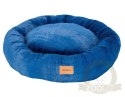 MIMIKO Pets Legowisko Shaggy okrągłe XL 75cm chabrowe