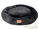 MIMIKO Pets Legowisko Shaggy okrągłe XL 75cm czarne