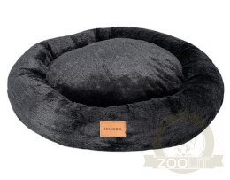 MIMIKO Pets Legowisko Shaggy okrągłe XL 75cm czarne