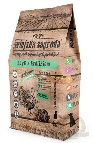 Wiejska Zagroda Indyk z królikiem small 9kg Wiejska Zagroda Indyk z królikiem small 9kg