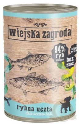 Wiejska Zagroda Rybna uczta Puppy puszka 400g