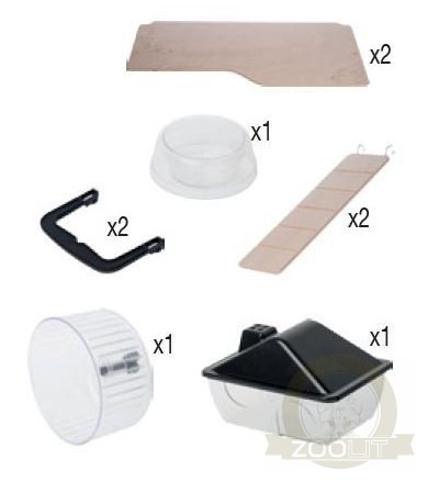 Zolux Klatka Neo Panas mała czarna [205624NOI]