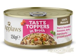 Applaws Dog Taste Toppers puszka z kurczakiem, łososiem i warzywami 156g