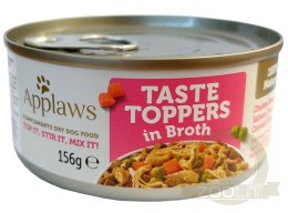 Applaws Dog Taste Toppers puszka z kurczakiem, łososiem i warzywami 156g