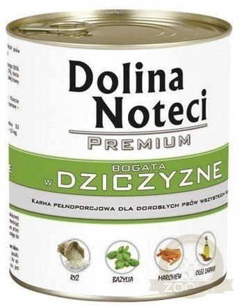 Dolina Noteci Premium Pies Dziczyzna puszka 400g Dolina Noteci Premium Pies Dziczyzna puszka 400g