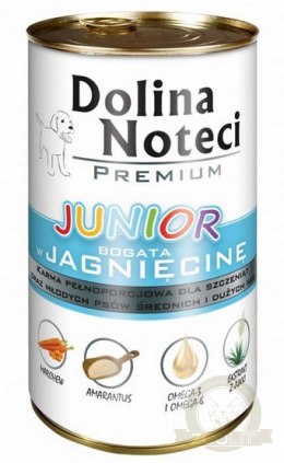 Dolina Noteci Premium Pies Junior Jagnięcina puszka 400g