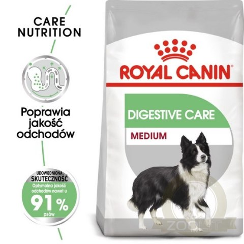 Royal Canin Medium Digestive Care karma sucha dla psów dorosłych, ras średnich o wrażliwym przewodzie pokarmowym 3kg