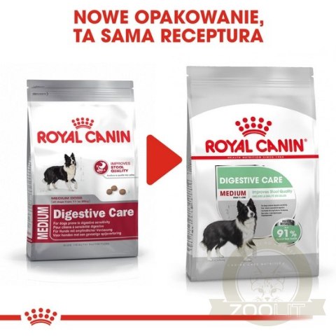 Royal Canin Medium Digestive Care karma sucha dla psów dorosłych, ras średnich o wrażliwym przewodzie pokarmowym 3kg Royal Canin Medium Digestive Care karma sucha dla psów dorosłych, ras średnich o wrażliwym przewodzie pokarmowym 3kg