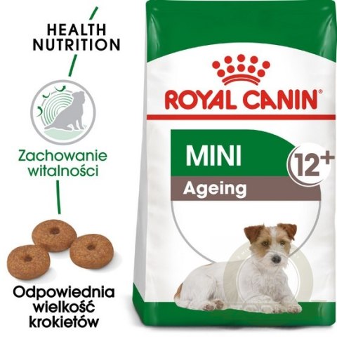 Royal Canin Mini Ageing 12+ karma sucha dla psów dojrzałych po 12 roku życia, ras małych 1,5kg Royal Canin Mini Ageing 12+ karma sucha dla psów dojrzałych po 12 roku życia, ras małych 1,5kg
